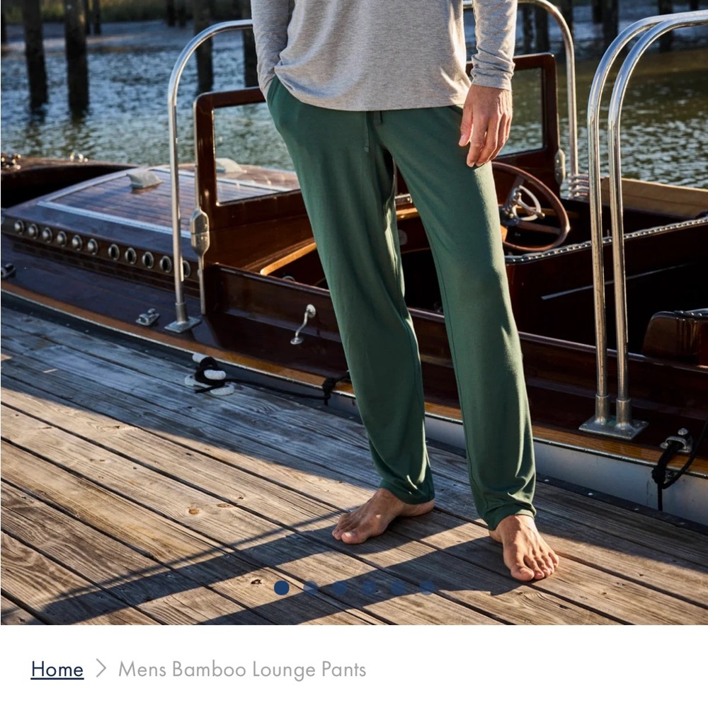 Men's Bamboo Lounge Pants in English Ivy
$78.00

COLOR:
 English Ivy - Picture 2 of 4